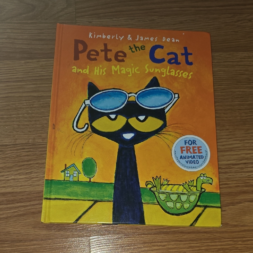 Pete the Cat and His Magic Sunglasses Book - Hard Cover Book.